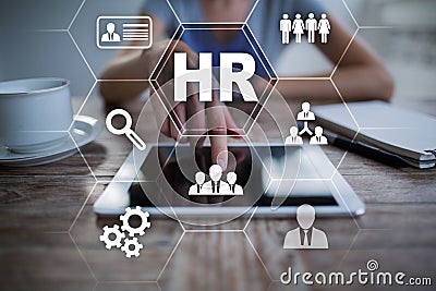 Human resource management, HR, recruitment, leadership and teambuilding. Stock Photo