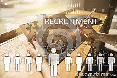 Human resource management, HR, recruitment, leadership and teambuilding. Stock Photo