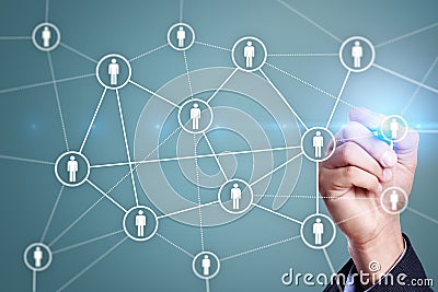 Human resource management, HR, recruitment, leadership and teambuilding. Stock Photo