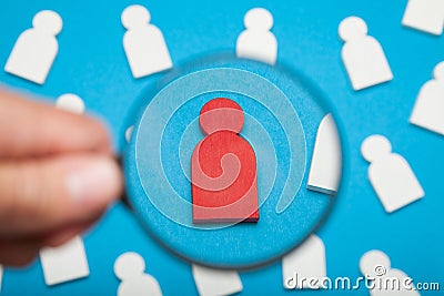 Human resource manager, HR recruit concept Stock Photo