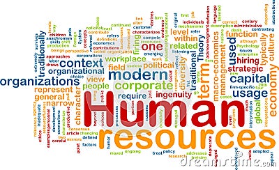 Human resources background concept Cartoon Illustration