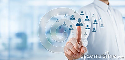 Human resources and CRM Stock Photo