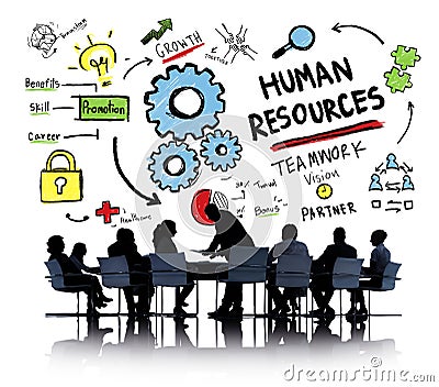 Human Resources Employment Job Teamwork Business Meeting Concept Stock Photo