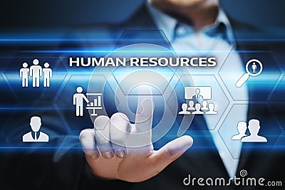 Human Resources HR management Recruitment Employment Headhunting Concept Stock Photo