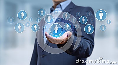 Human Resources HR management Recruitment Employment Headhunting Concept Stock Photo