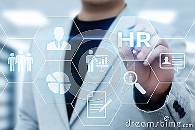 Human Resources HR management Recruitment Employment Headhunting Concept Stock Photo