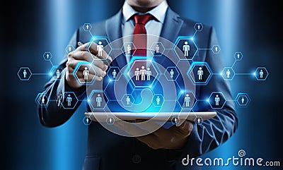 Human Resources HR management Recruitment Employment Headhunting Concept Stock Photo