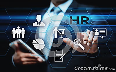 Human Resources HR management Recruitment Employment Headhunting Concept Stock Photo