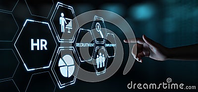 Human Resources HR management Recruitment Employment Headhunting Concept Stock Photo
