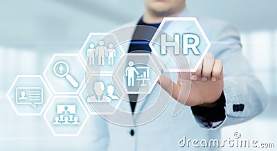 Human Resources HR management Recruitment Employment Headhunting Concept Stock Photo