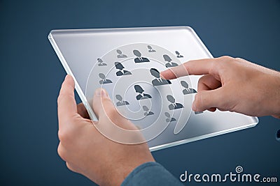 Human resources recruitment Stock Photo