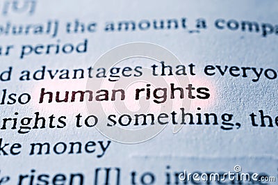 Human right Stock Photo