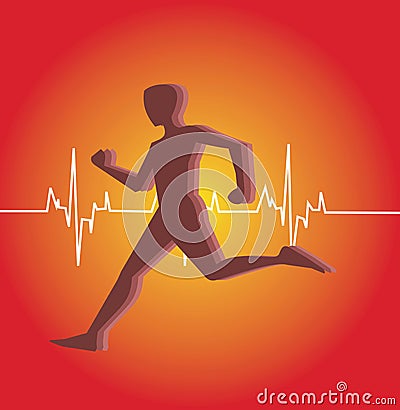 Human running Stock Photo