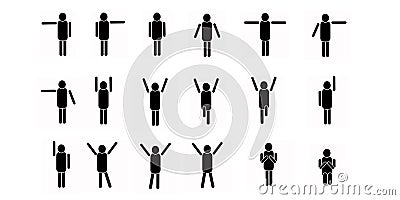 Human sign Stock Photo