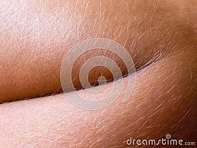 Human skin closeup background. Stock Photo