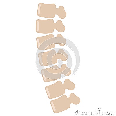 Human spine icon, vector illustration Vector Illustration