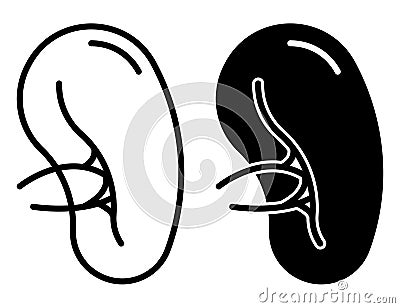 Human Spleen. Human Organ Icon. Vector illustration Vector Illustration