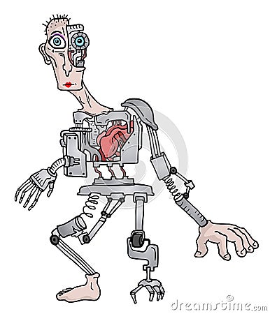 Human tech Vector Illustration