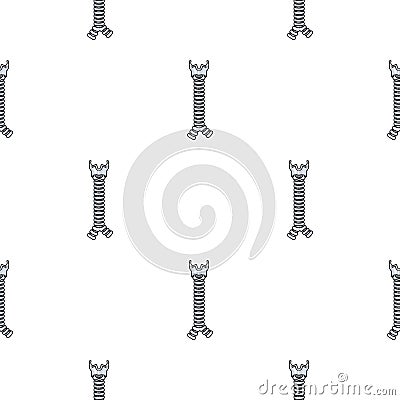 Human trachea icon in cartoon style isolated on white background. Human organs symbol Vector Illustration