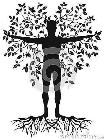 Human tree Vector Illustration