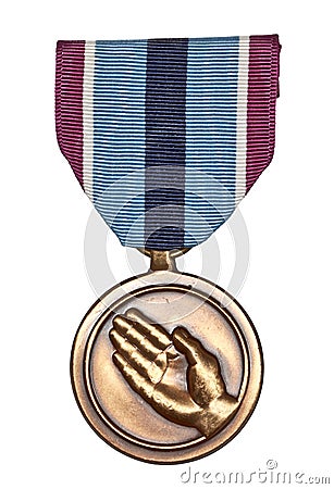 Humanitarian Service Medal Stock Photo
