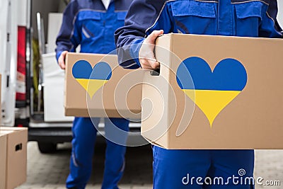 Humanitarian Support For Ukraine Stock Photo