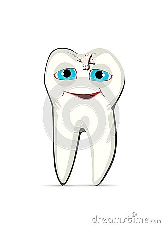 Healed tooth Stock Photo