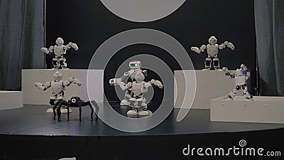 robot dance slow motion