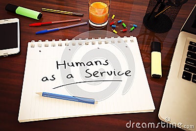 Humans as a Service Cartoon Illustration