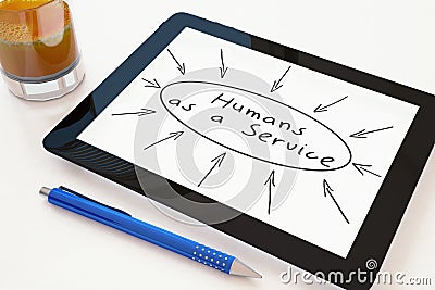 Humans as a Service Cartoon Illustration