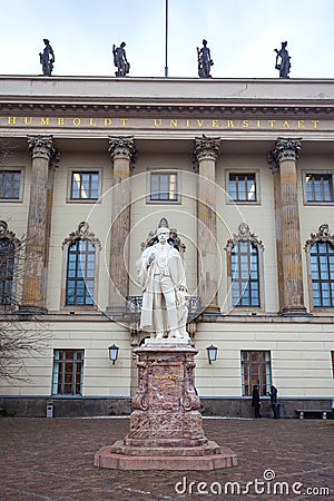 The Humboldt University of Berlin is one of Berlin`s oldest univ Editorial Stock Photo