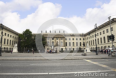 Humboldt University Buildings in Berlin Germany Editorial Stock Photo