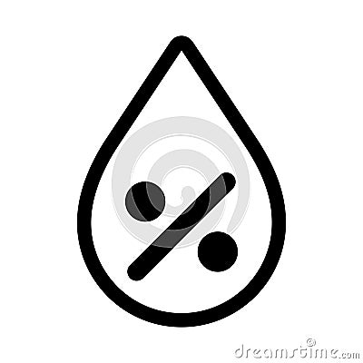 Humidity percentage icon Vector Illustration