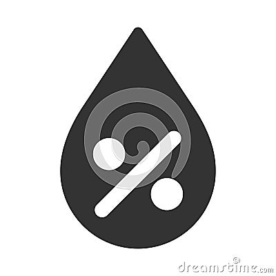 Humidity percentage icon Vector Illustration