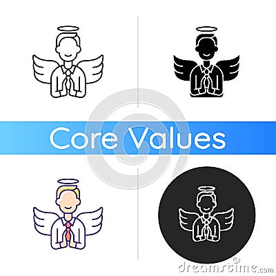 Humility icon Vector Illustration