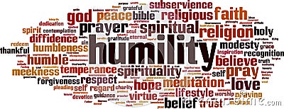 Humility word cloud Vector Illustration