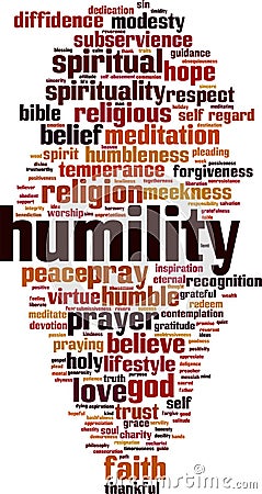 Humility word cloud Vector Illustration