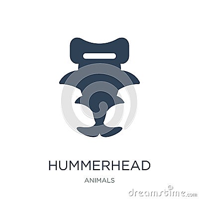 hummerhead icon in trendy design style. hummerhead icon isolated on white background. hummerhead vector icon simple and modern Vector Illustration