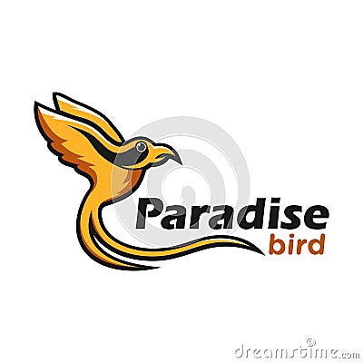 Hummingbird logo template your company Vector Illustration