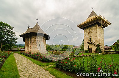 Humor monastery, Romania. Stock Photo