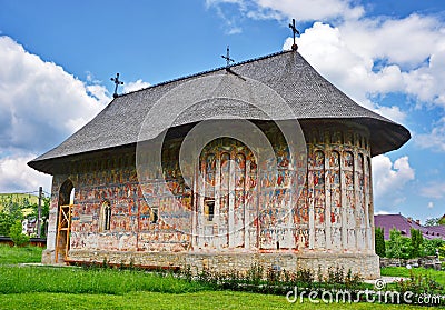 Humor Monastery Romania Stock Photo