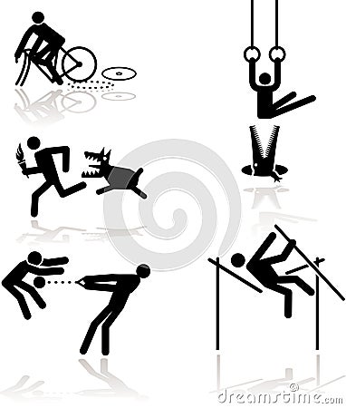 Humor olympic games - 1 Vector Illustration