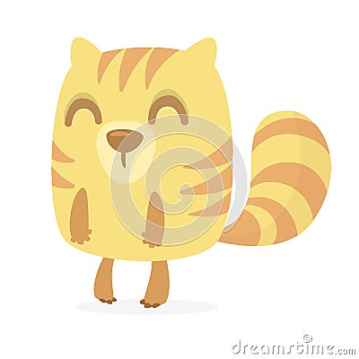 Woodchuck or chipmunk cartoon character Vector Illustration