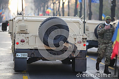 Humvee military vehicle Editorial Stock Photo