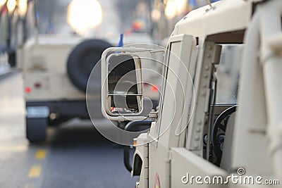 Humvee military vehicle Stock Photo