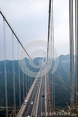 Hunan Xiangxi Aizhai Bridge Stock Photo