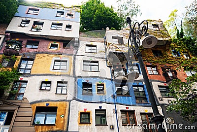 Hundertwasser Haus in Vienna Editorial Stock Photo