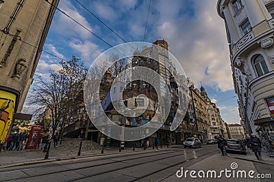 Hunderwasser house in Wien capital of Austria Editorial Stock Photo