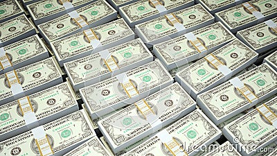 Hundred Dollar bills Stock Photo