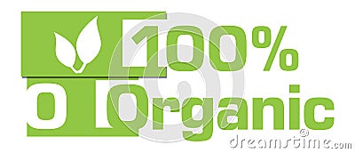Hundred Percent Organic Green Stripes Stock Photo